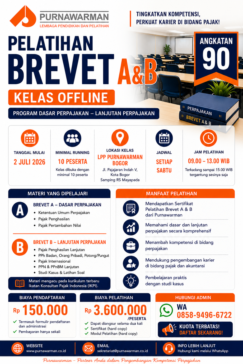 Pelatihan Brevet A & B Offline Angkatan 90