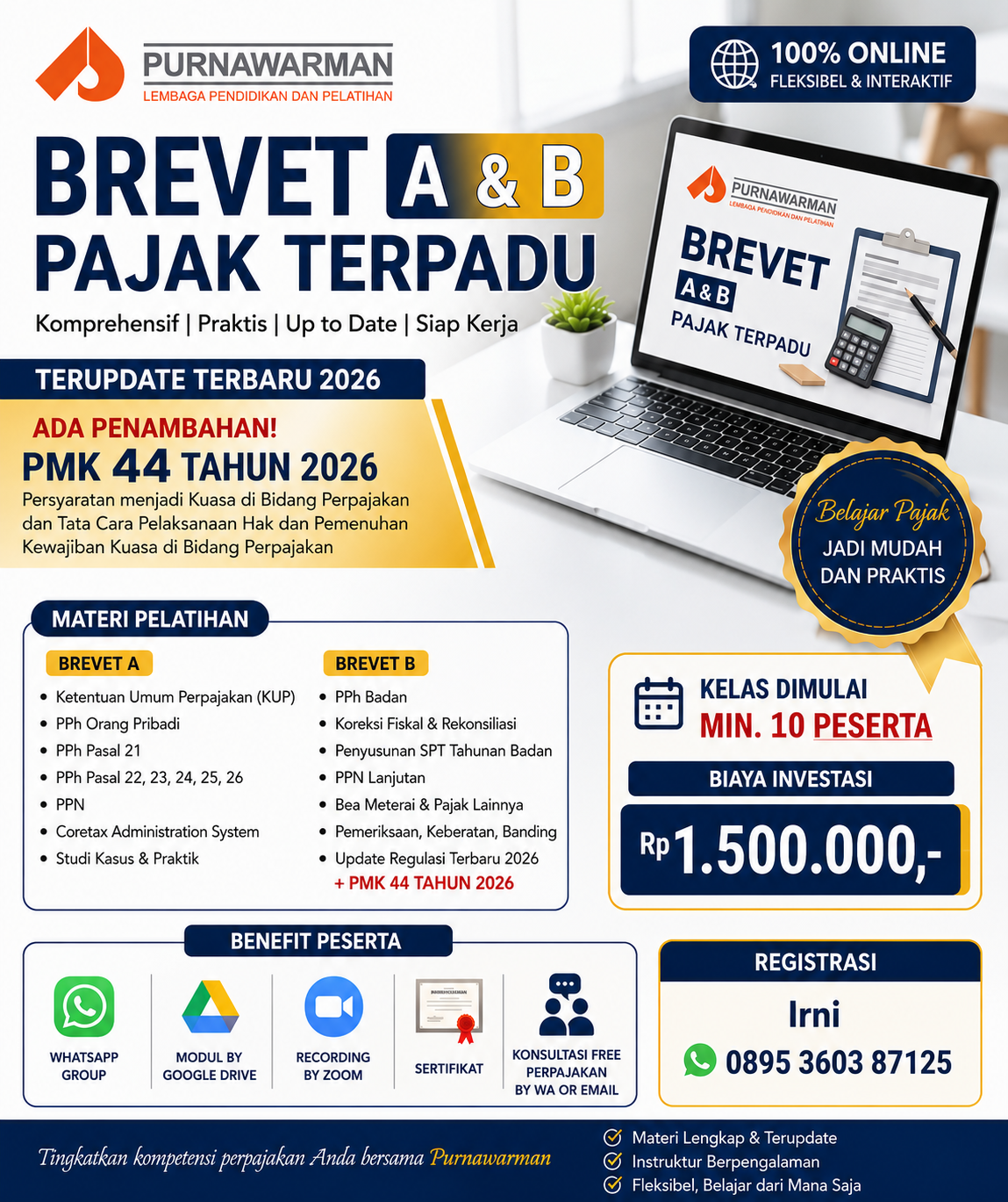 Flyer Pelatihan Brevet Pajak A & B Batch 2