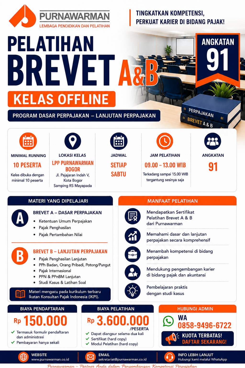 Pelatihan Brevet A & B Offline Angkatan 91